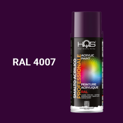 Farba v spreji akrylov HQS RAL 4007 leskl 400ml
