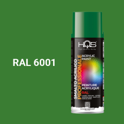 Farba v spreji akrylov HQS RAL 6001 leskl 400ml