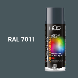 Farba v spreji akrylov HQS RAL 7011 leskl 400ml