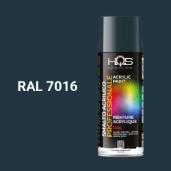 Farba v spreji akrylov HQS RAL 7016 leskl 400ml