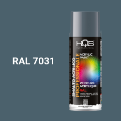 Farba v spreji akrylov HQS RAL 7031 leskl 400ml
