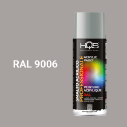 Farba v spreji akrylov HQS RAL 9006 hlink leskl 400ml