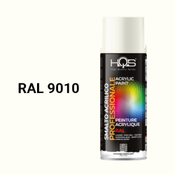 Farba v spreji akrylov HQS biela matn RAL 9010 400ml
