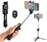 Selfie tyč so statívom a bluetooth ovládačom 3v1 (ZE00008689)