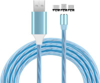 Kábel USB nabíjací 3v1 magnetický LED (ZE-MB-14056)