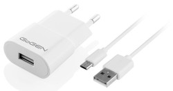 Nabjaka do siete GoGEN ACH 103 MC, 1x USB 1 A + microUSB kbel 1 m BIELA (GOGACH103MCW)