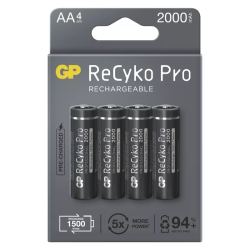 Batérie GP ReCyko Pro Professional AA / 4 ks (B22204) 