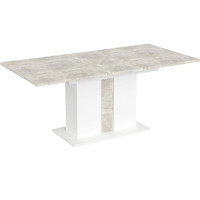 Rozkladací stôl AVILLA betón/biela