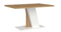 Stôl SYMPFONY dub wotan/biela 138 cm