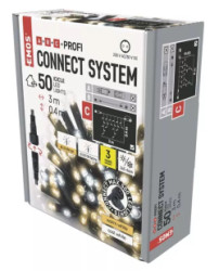 Reaz spojovacia preblikvajca 50 LED Profi  Cencle, 3 m, vonkajia, tepl/studen biela (D2CN01)