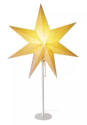 Hviezda papierová LED so stojanom, 45 cm, vnútorná (DCAZ14)
