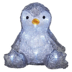 Tučniak vianočný LED 20 cm, 3x AA, vnút., čas. (DCFC09)