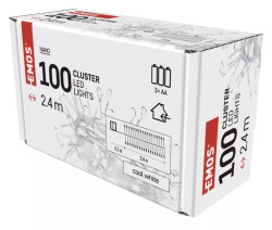 Reaz vianon NANO 100 LED  Jeko, 2.4 m, 3x AA, vntorn, studen biela, asova (D3FC01)