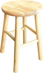 Dreven stolek okrhly 28 cm