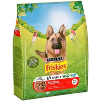 Granule Friskies pre aktívnych psov VitaFit Active s hovädzím 3 kg