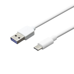 USB Kbel 2A ECO typ C 1 m, biely