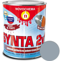 Farba syntetick� Synta 2v1 1010 sivobiela 0,75 kg