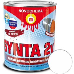 Farba syntetick� Synta 2v1 1000 biela 0,75 l
