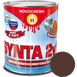 Farba syntetická Synta 2v1 2430 hnedá 0,75 kg 