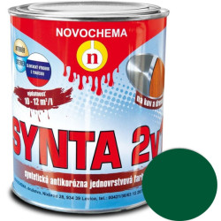 Farba syntetická Synta 2v1 5765 zelená matná 0,75 kg 