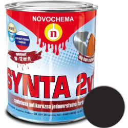 Farba syntetická Synta 2v1 1999 čierna matná 0,75 kg 
