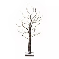Stromček vianočný LED, 60 cm, 3× AA, vnútorný, teplá biela, časovač. (ZY2253)