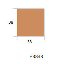 Hranol H3838 2m
