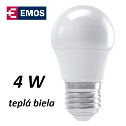 iarovka LED mini globe 4W, tepl biela, E27 (ZQ1110)