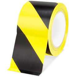 Páska výstražná žlto-čierna 50 mm x 150 m HOTECHE (438501)