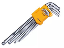 Sada extra predĺžených imbusových kľúčov (1,5-10 mm) 9-dielna HOTECHE (260610)